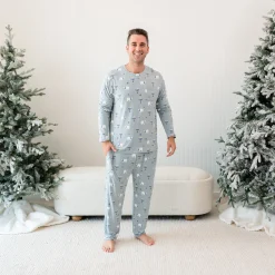 Kyte Baby Men's Jogger Set in Polar Lights