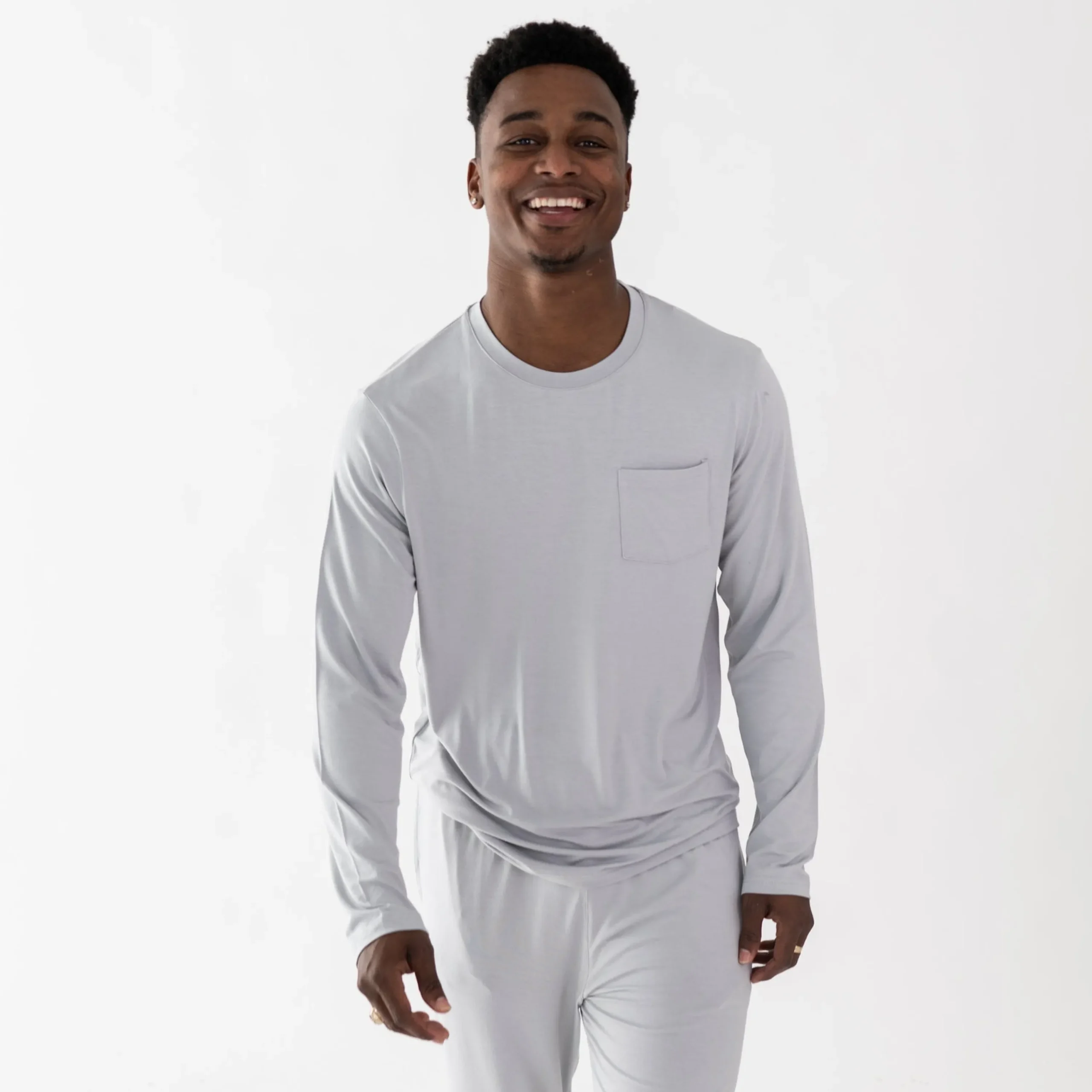 Kyte Baby Men's Jogger Set in Storm New