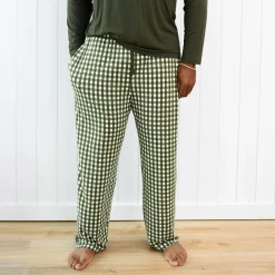 Kyte Baby Men's Lounge Pants in Gingham Fir