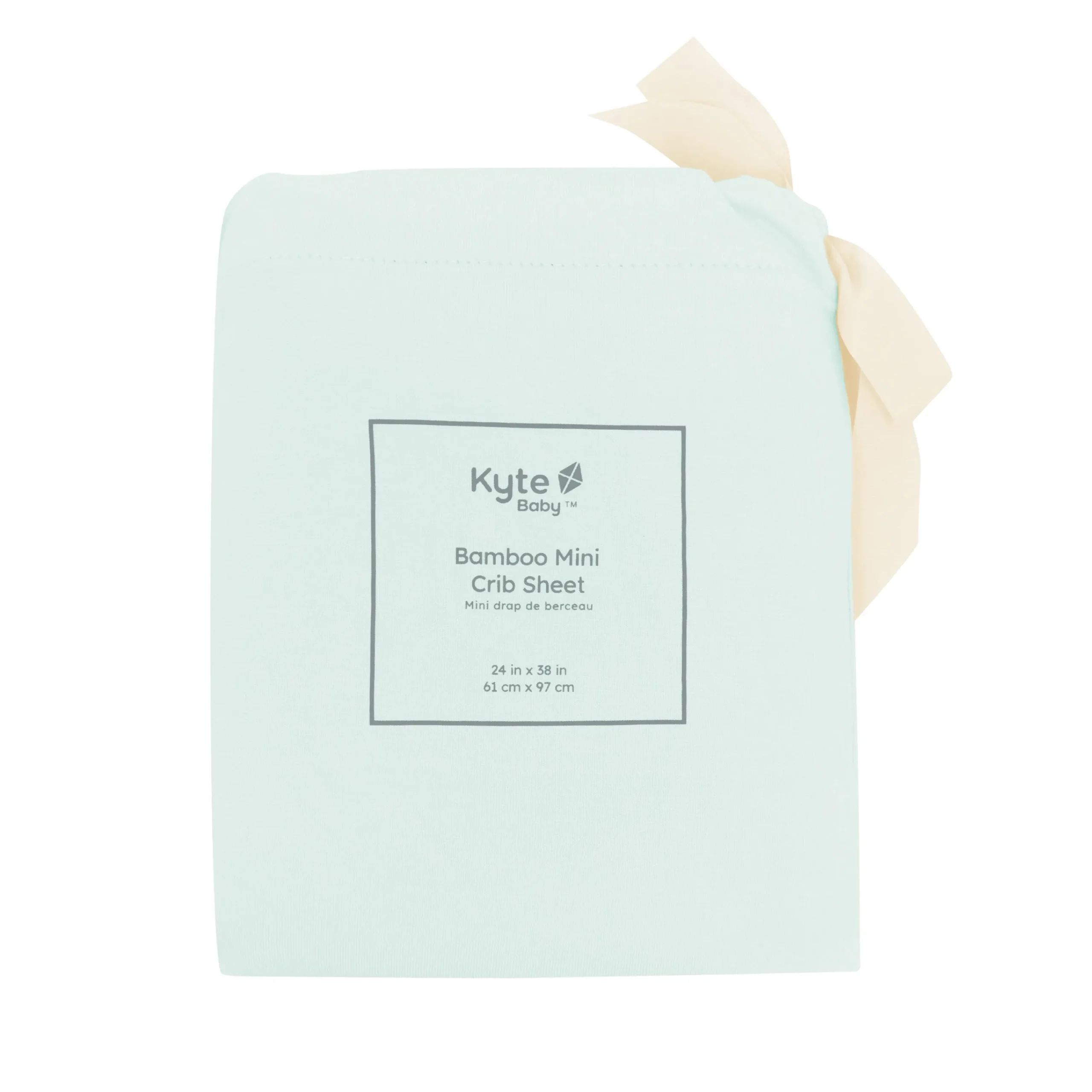 Kyte Baby Mini Crib Sheet in Dew Discount