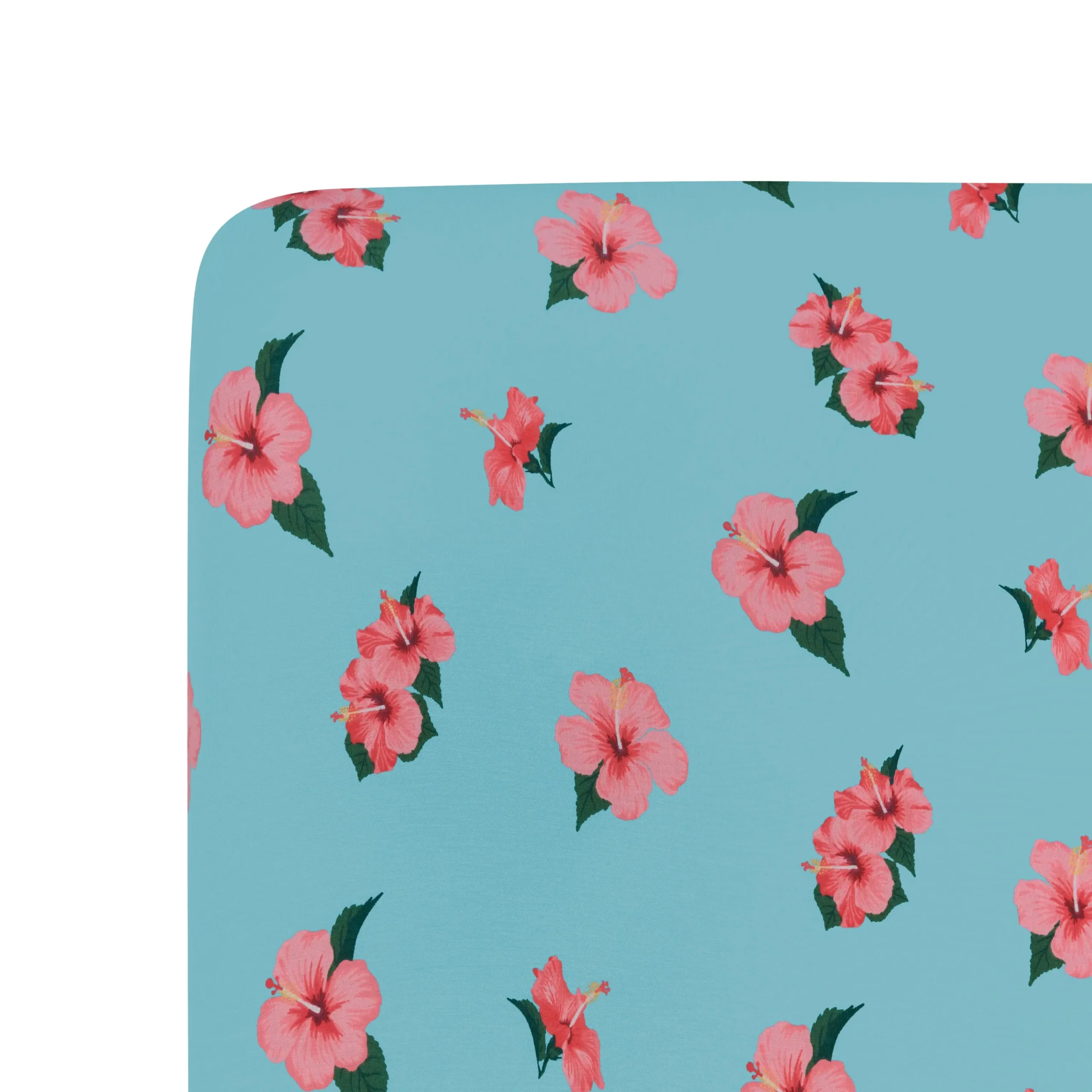 Kyte Baby Mini Crib Sheet in Hibiscus Hot