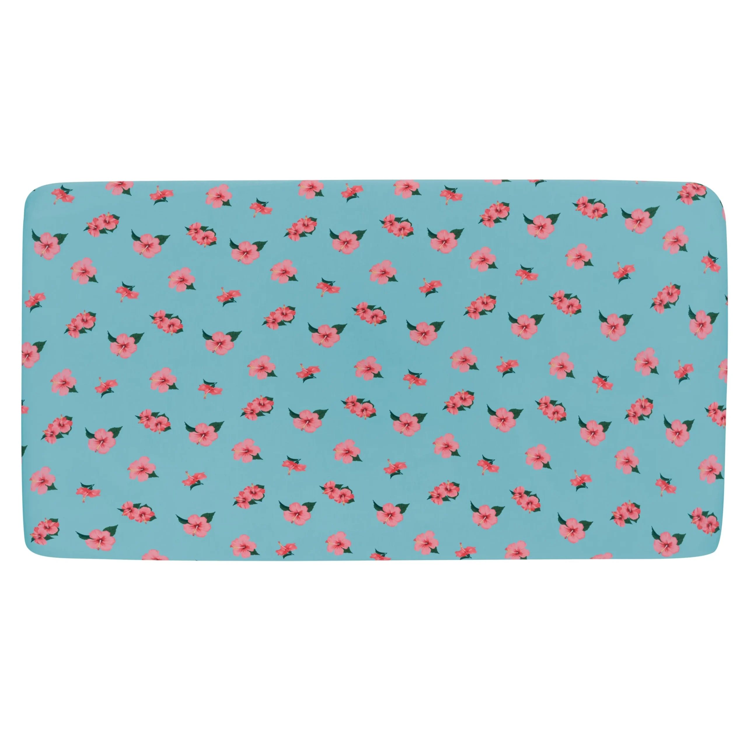 Kyte Baby Mini Crib Sheet in Hibiscus Hot
