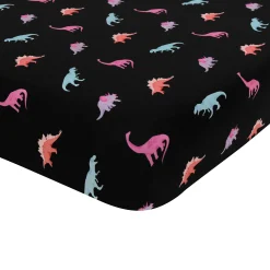 Kyte Baby Mini Crib Sheet in Midnight Roar Hot