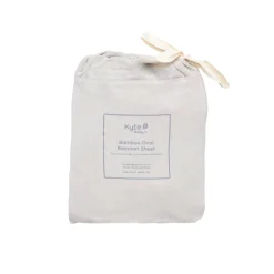 Kyte Baby Oval Bassinet Sheet in Oat Discount