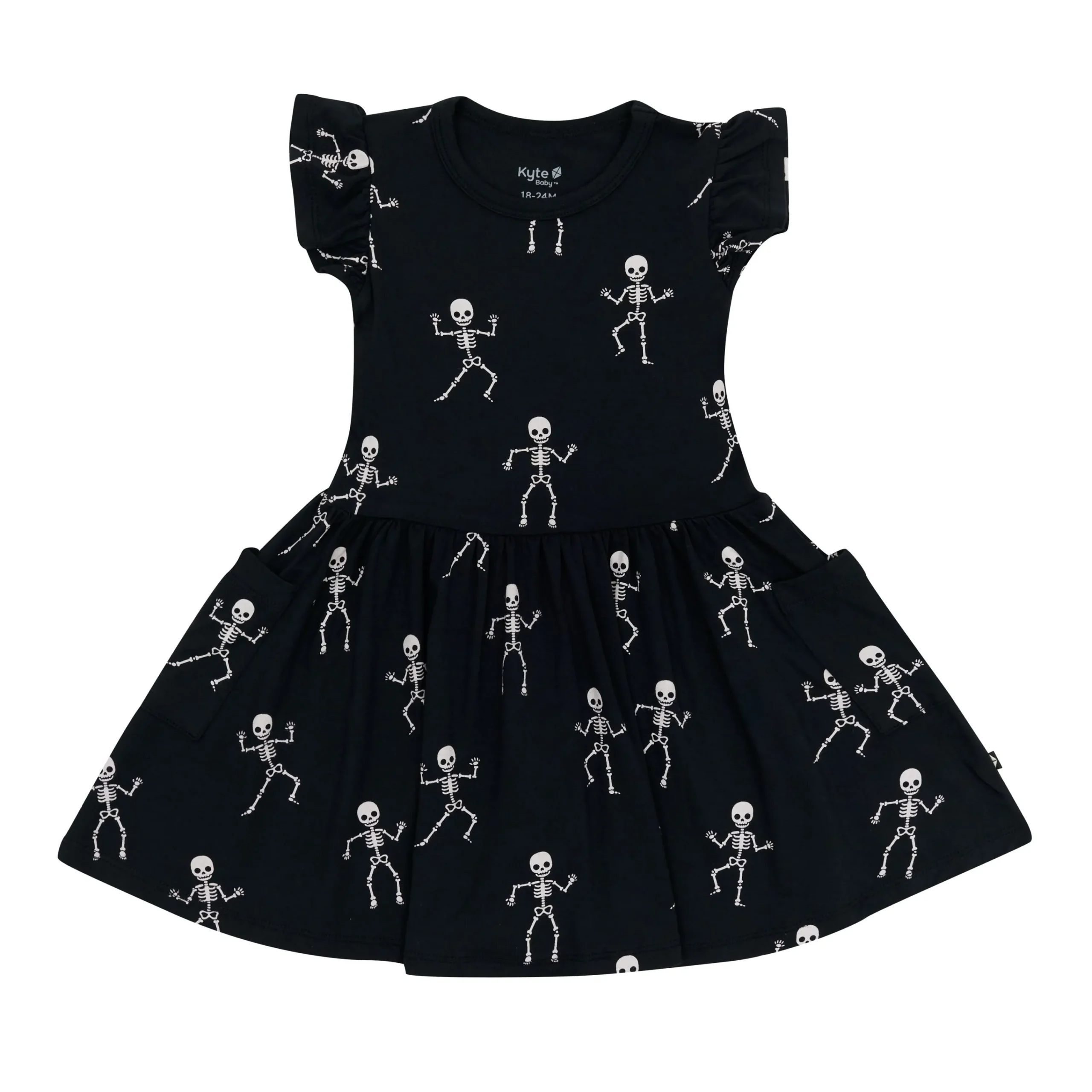 Kyte Baby Pocket Dress in Skeleton Clearance