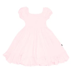 Kyte Baby Puff Sleeve Twirl Dress in Sakura Clearance