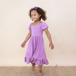 Kyte Baby Puff Sleeve Twirl Dress in Poi Outlet