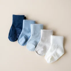 Kyte Baby Quarter Socks Combo 5-Pack in Cool Cool Set: Cloud/Oat/Fog/Slate/Navy Outlet