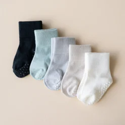 Kyte Baby Quarter Socks Combo 5-Pack in Neutral set Neutral Set: Cloud/Oat/Storm/Sage/Midnight Outlet
