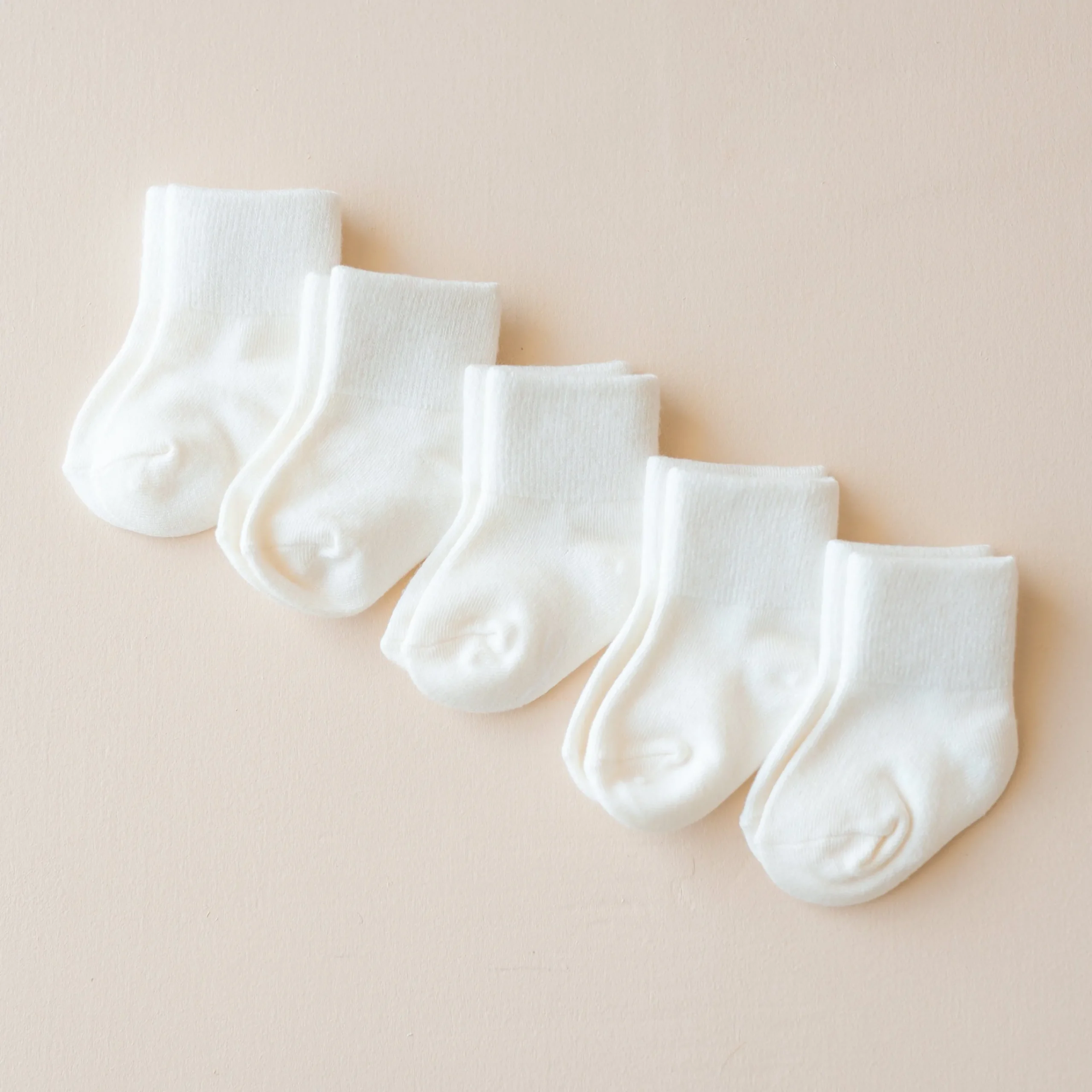 Kyte Baby Quarter Socks Combo 5-Pack in Cloud