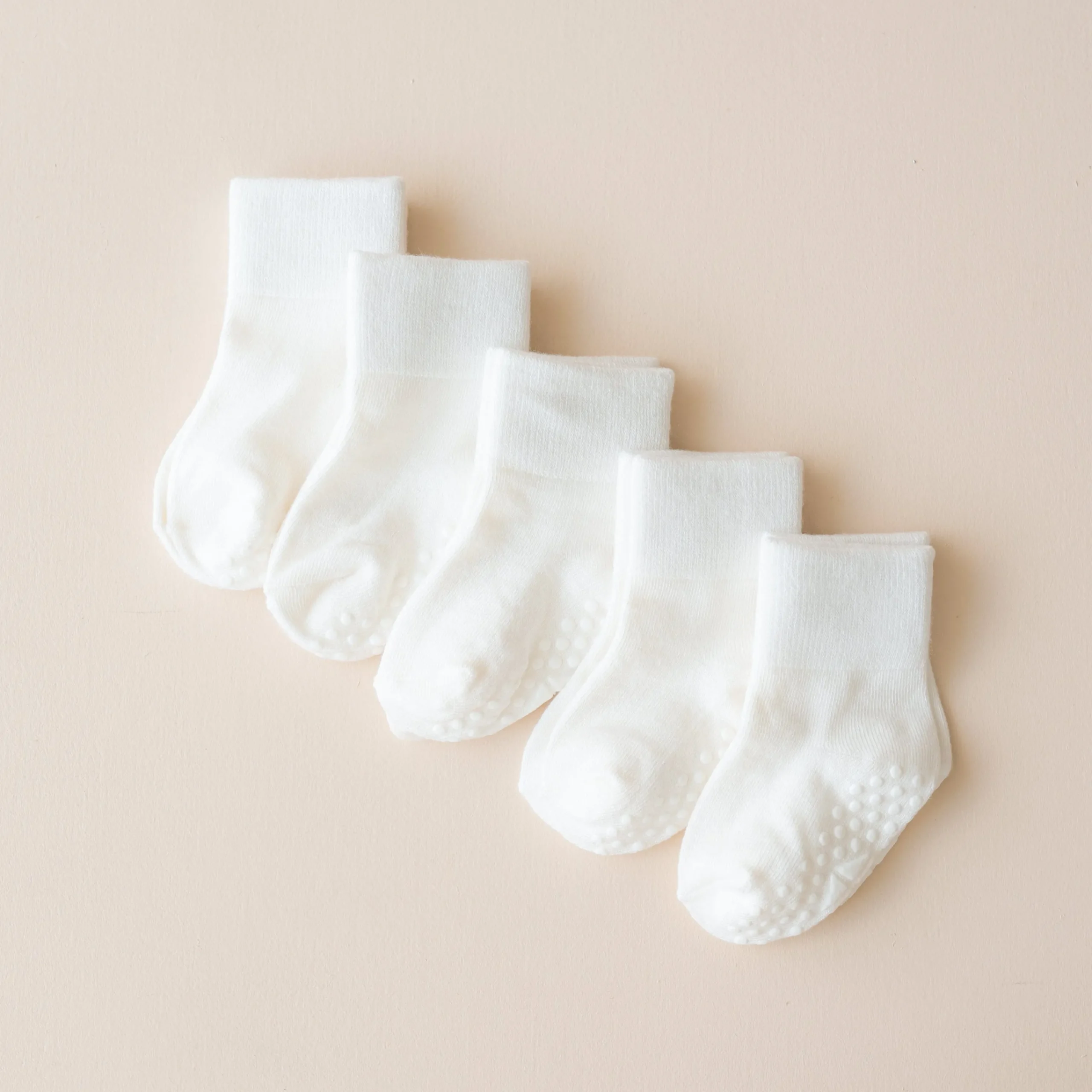 Kyte Baby Quarter Socks Combo 5-Pack in Cloud