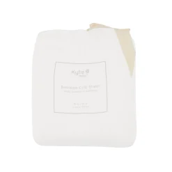 Kyte Baby Ribbed Crib Sheet in Cloud Hot