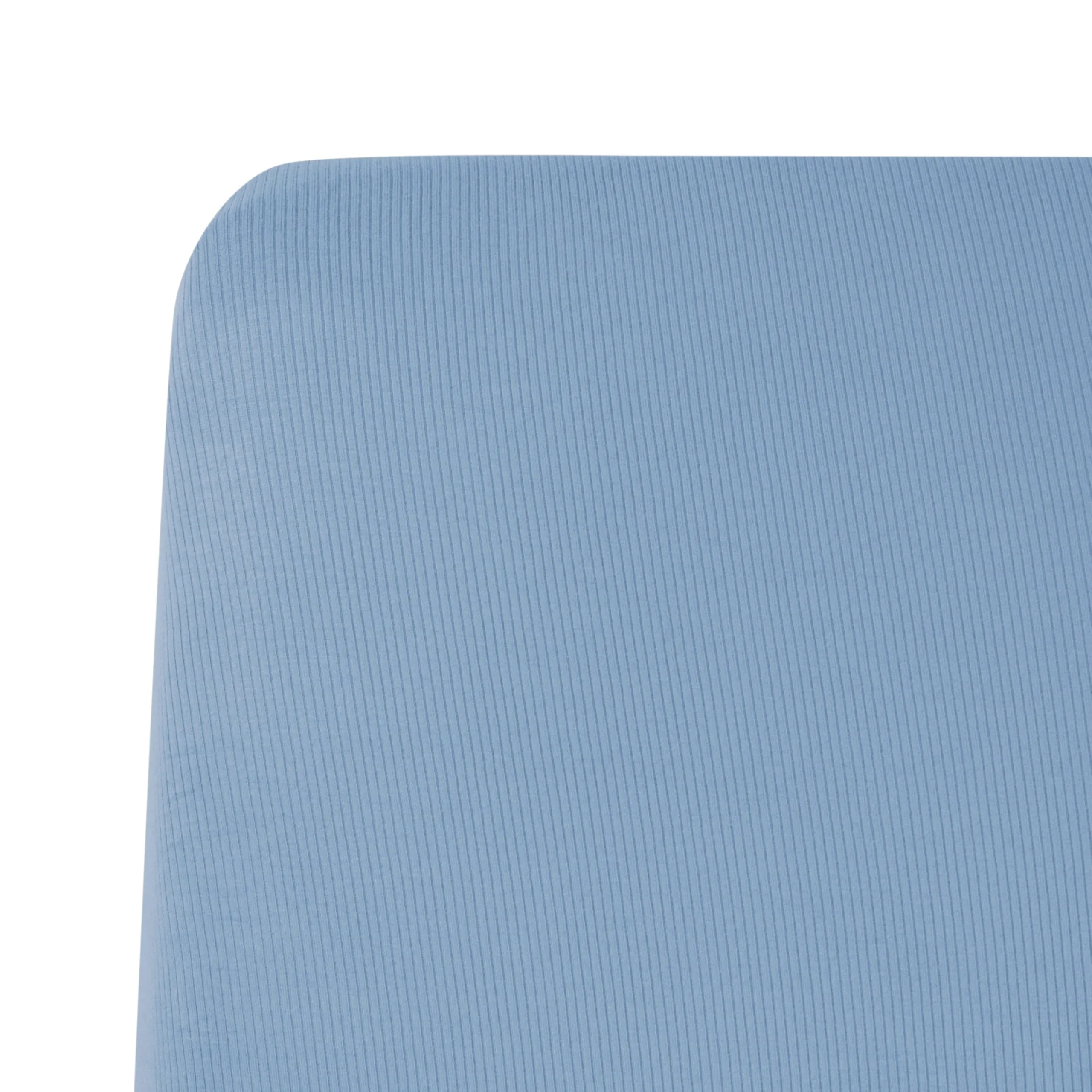 Kyte Baby Ribbed Crib Sheet in Slate New