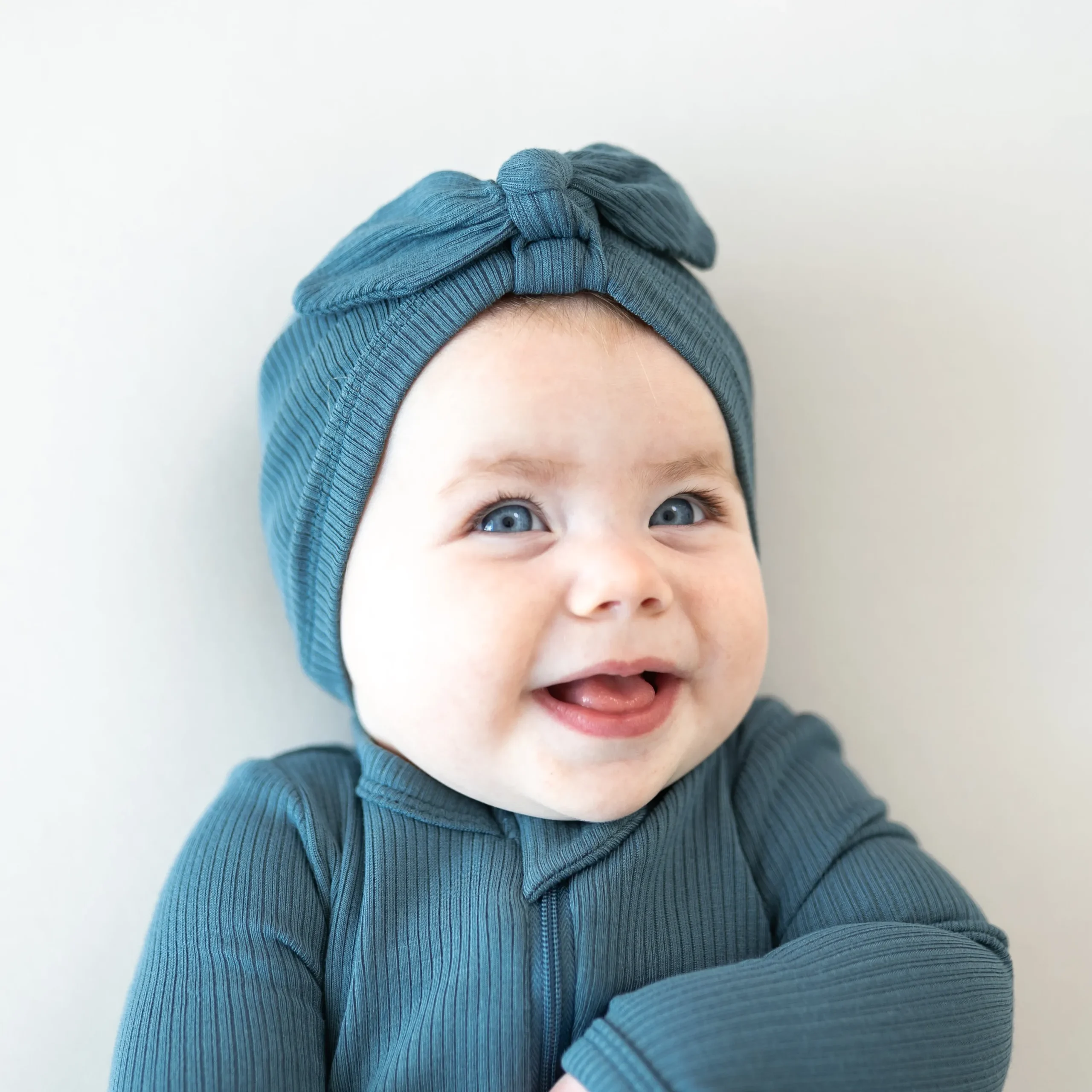 Kyte Baby Ribbed Headwrap in Atlantic Clearance