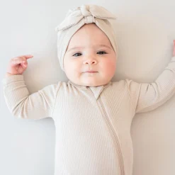 Kyte Baby Ribbed Headwrap in Bisque Hot