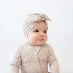 Kyte Baby Ribbed Headwrap in Bisque Hot
