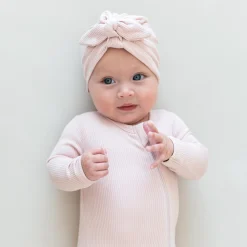 Kyte Baby Ribbed Headwrap in Blush Clearance
