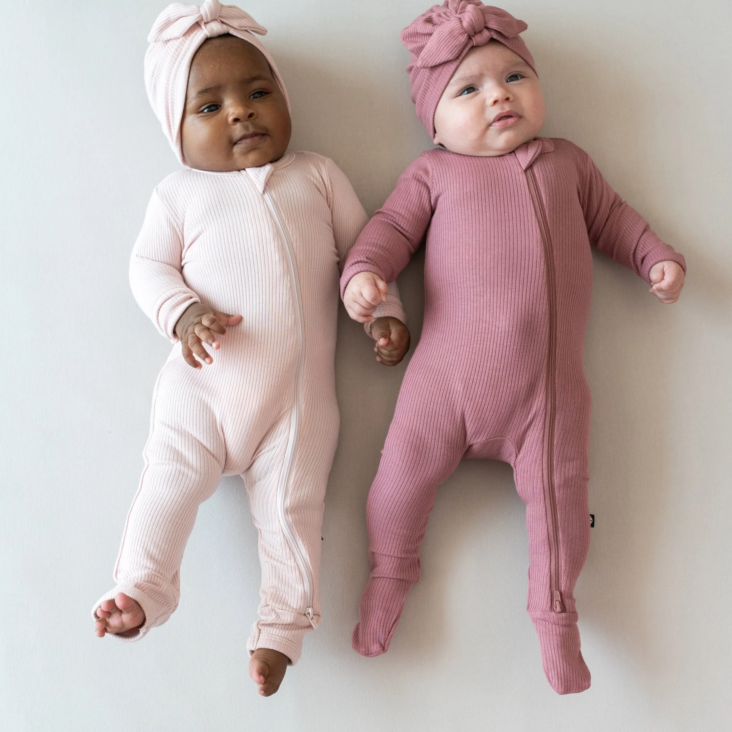 Kyte Baby Ribbed Headwrap in Blush Clearance