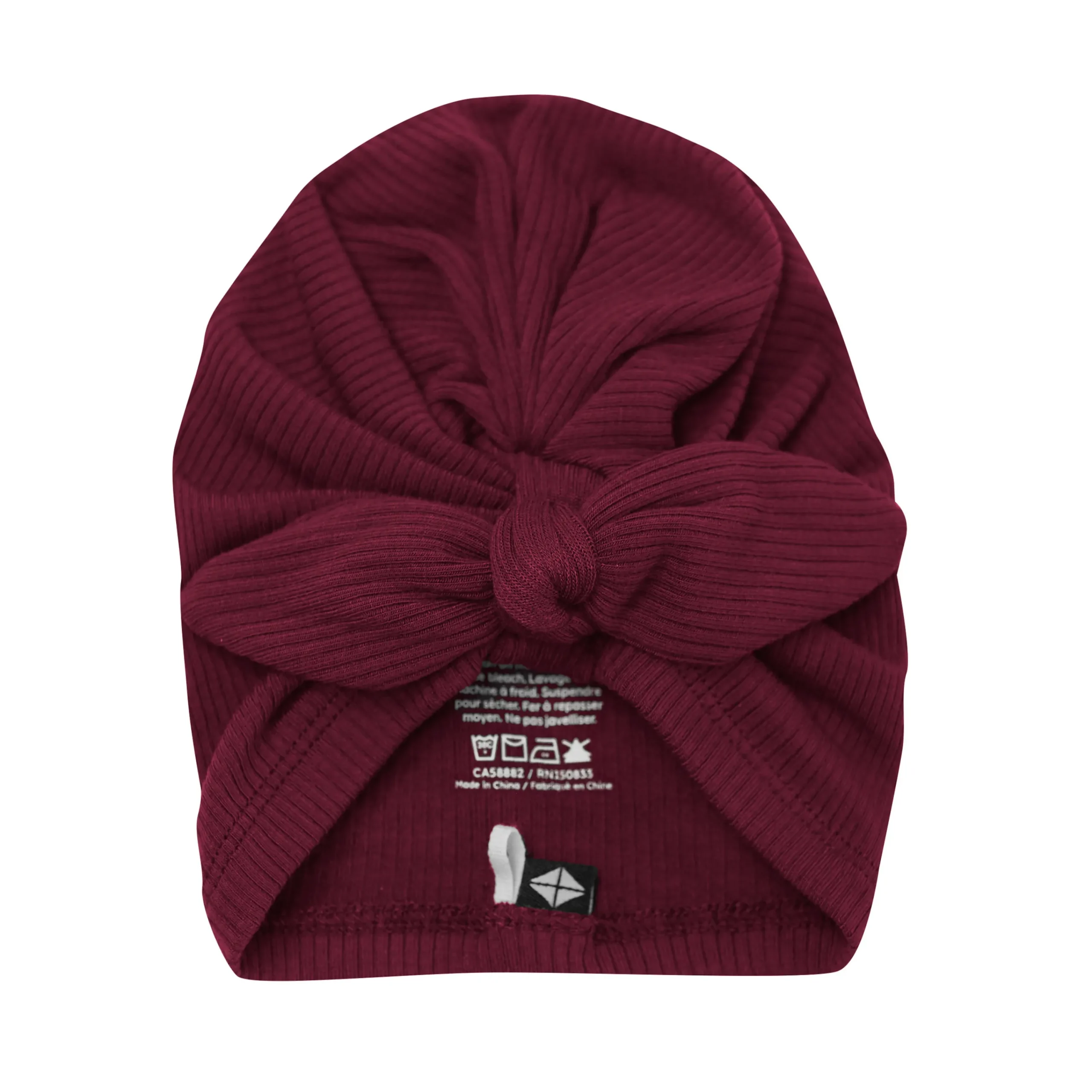 Kyte Baby Ribbed Headwrap in Burgundy Best