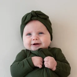 Kyte Baby Ribbed Headwrap in Fir