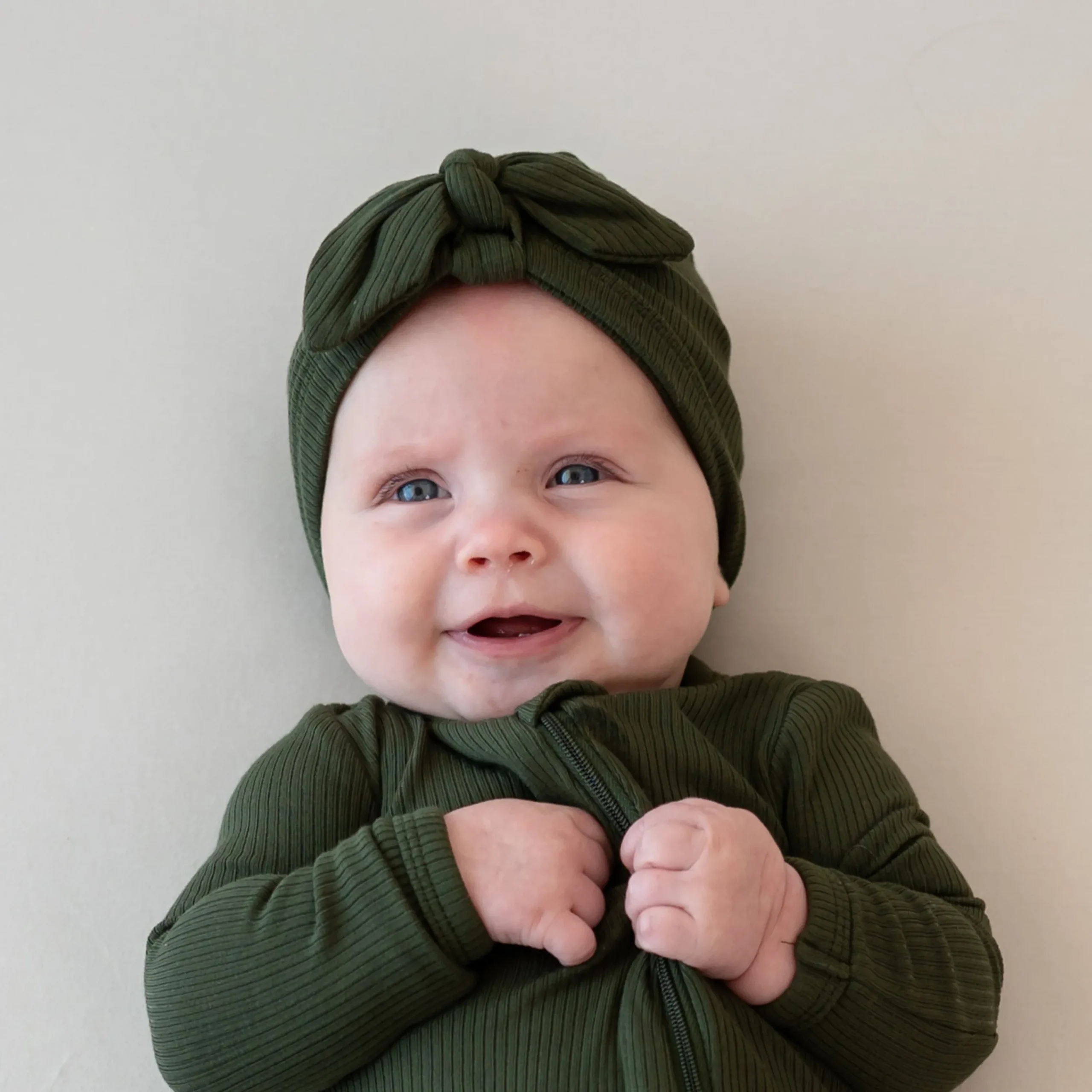 Kyte Baby Ribbed Headwrap in Fir