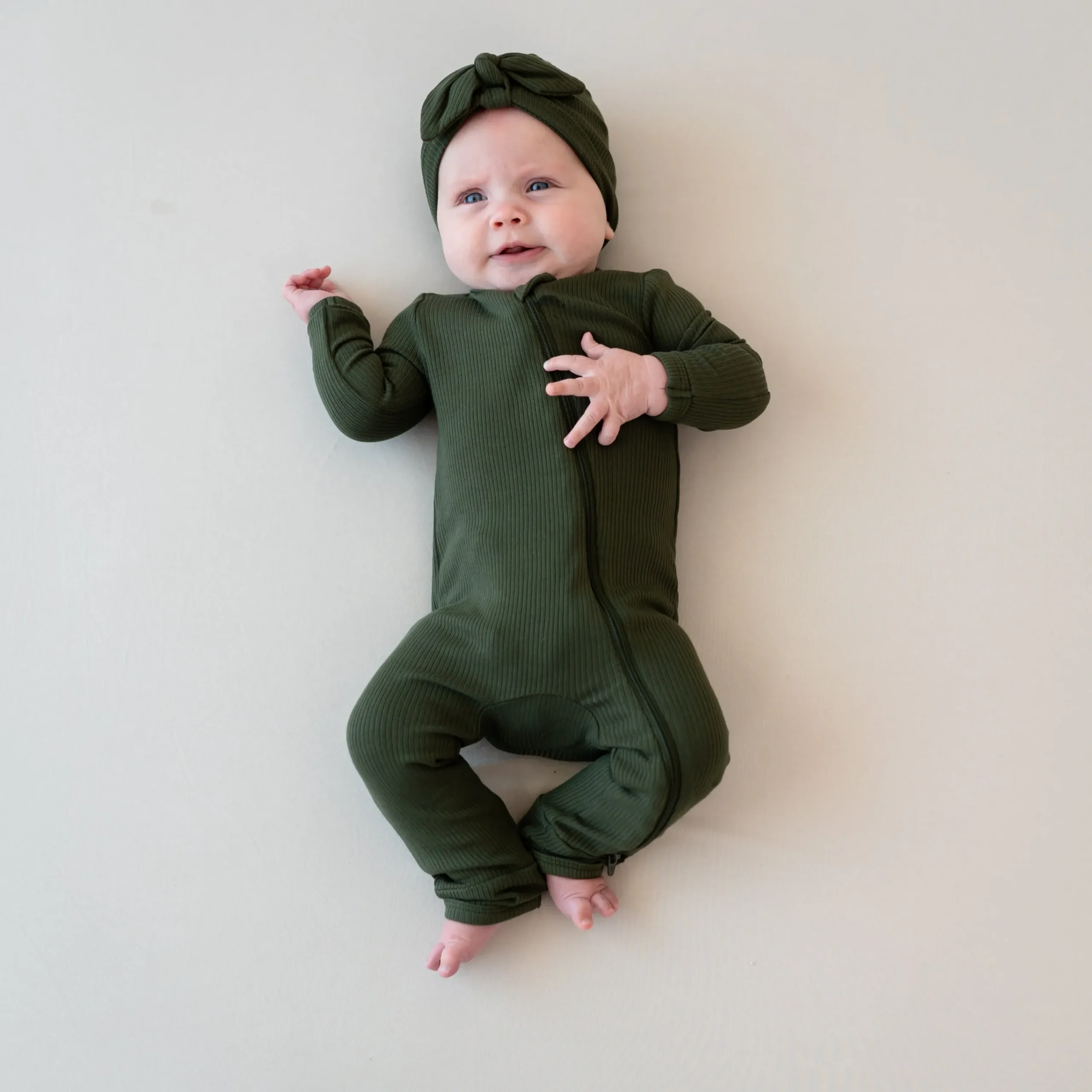 Kyte Baby Ribbed Headwrap in Fir