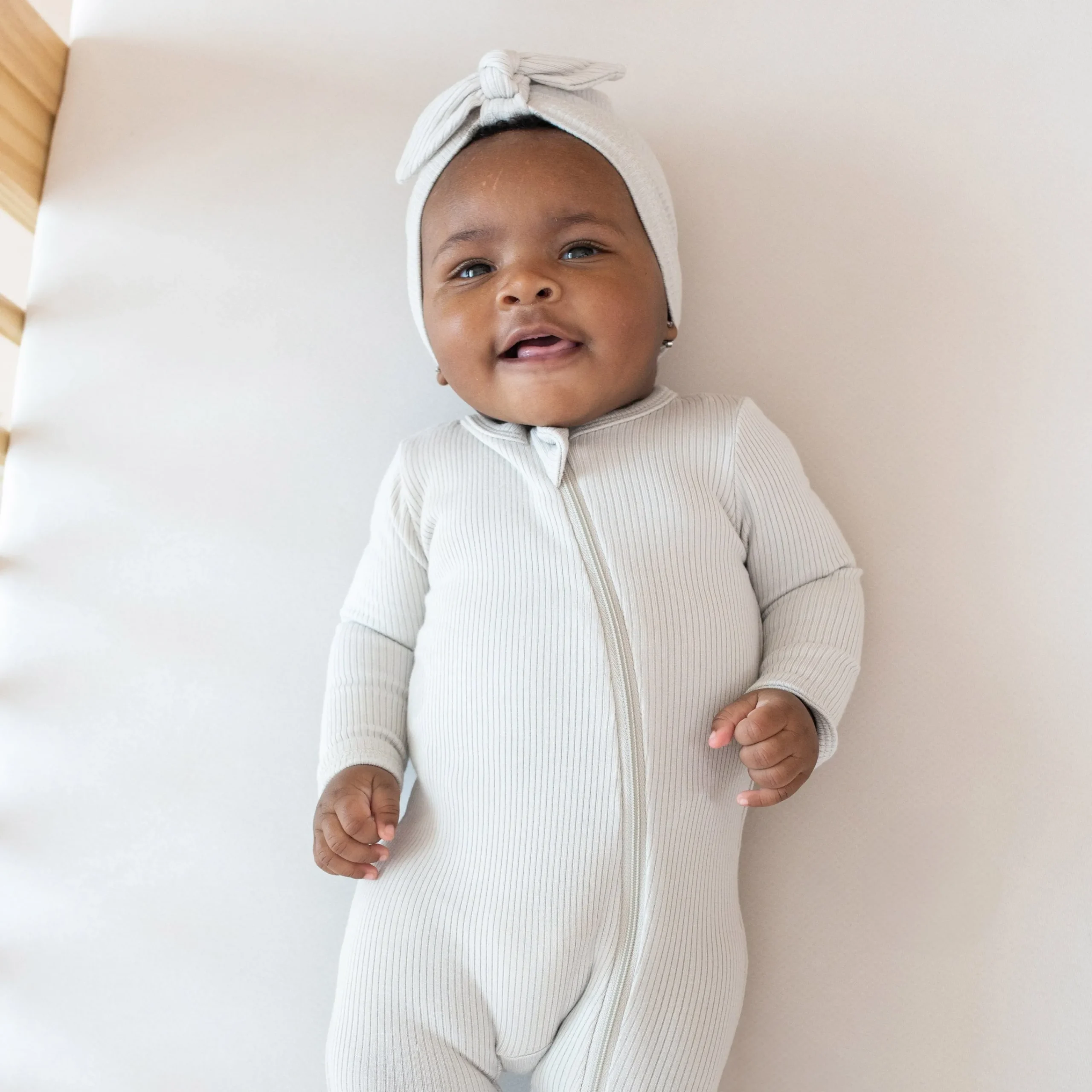 Kyte Baby Ribbed Headwrap in Oat Online