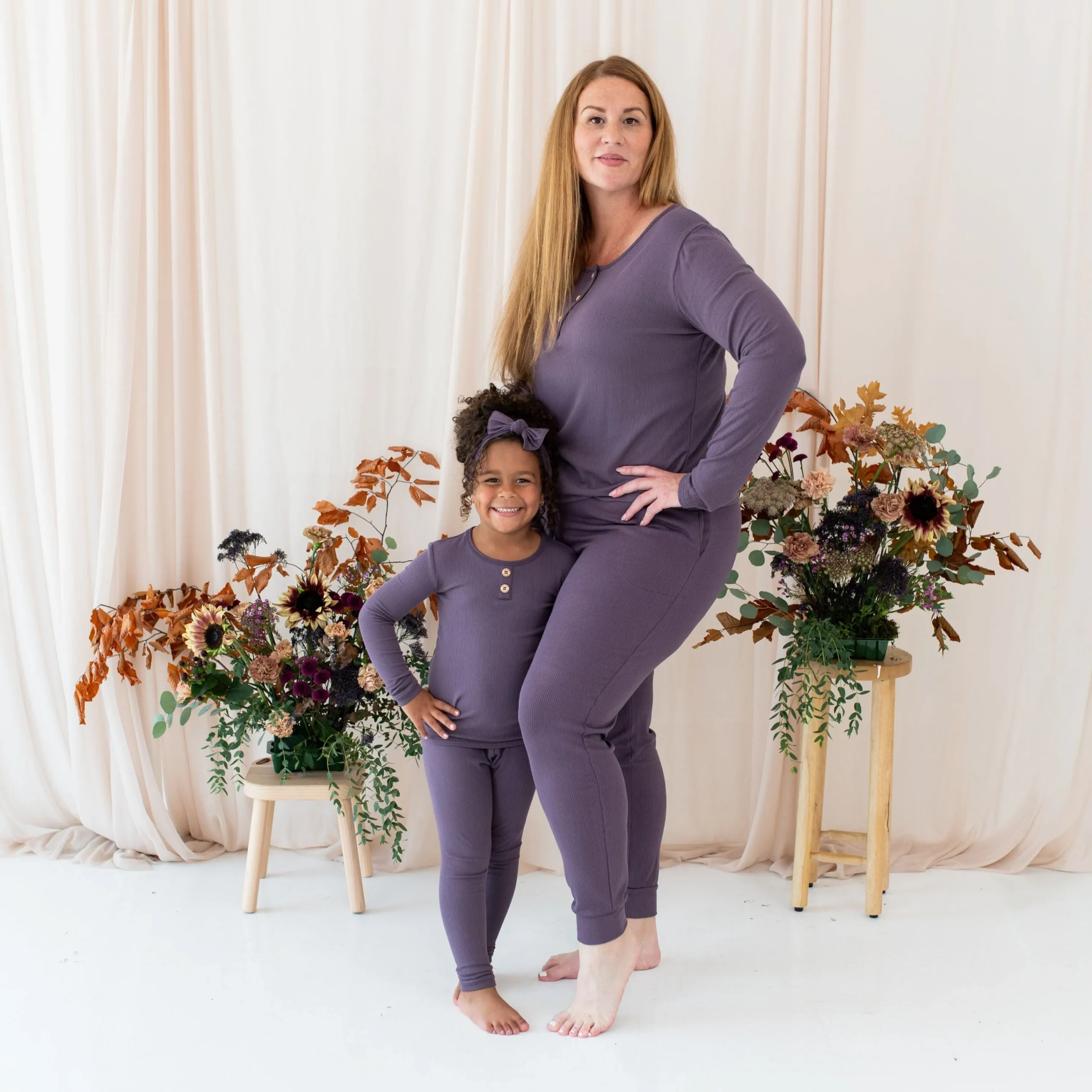 Kyte Baby Ribbed Henley Set in Currant Online