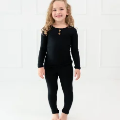 Kyte Baby Ribbed Henley Set in Midnight Outlet
