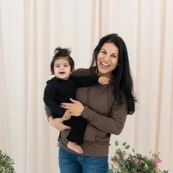 Kyte Baby Ribbed Hoodie in Midnight Clearance