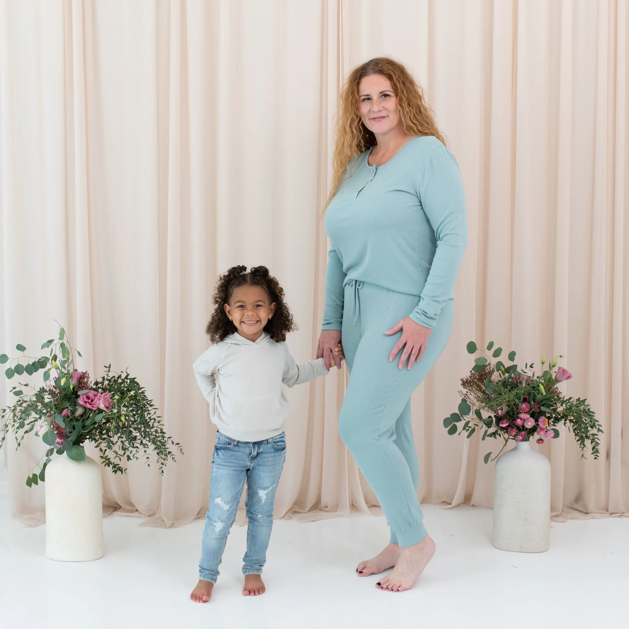 Kyte Baby Ribbed Hoodie in Oat Sale