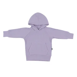 Kyte Baby Ribbed Hoodie in Taro Clearance