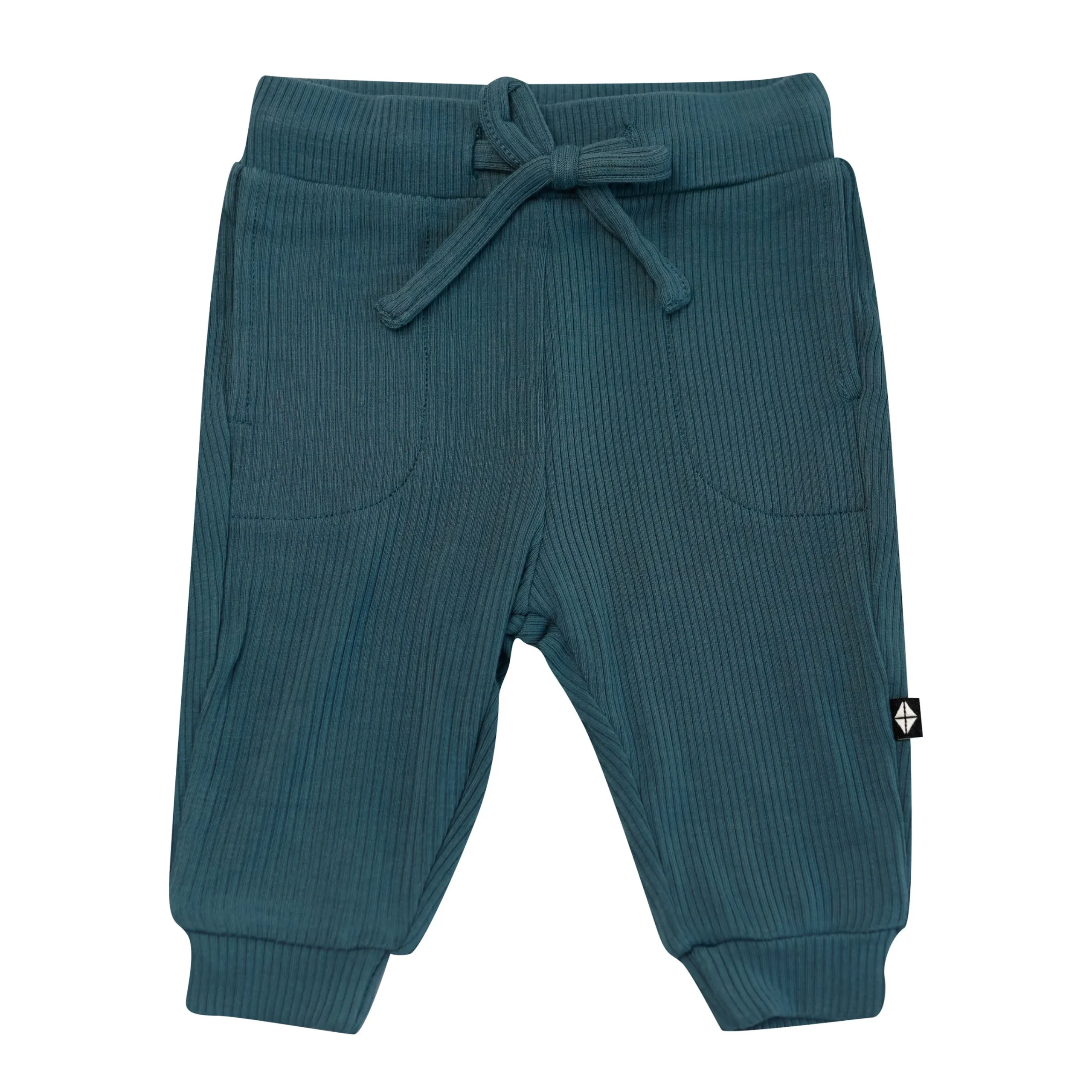 Kyte Baby Ribbed Jogger Pant in Atlantic