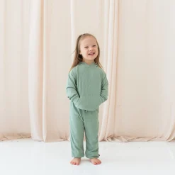 Kyte Baby Ribbed Jogger Pant in Thyme Best