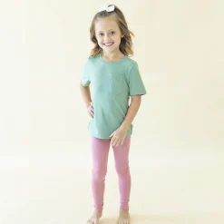 Kyte Baby Ribbed Leggings in Apple Blossom