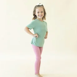 Kyte Baby Ribbed Leggings in Apple Blossom