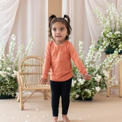 Kyte Baby Ribbed Leggings in Midnight New