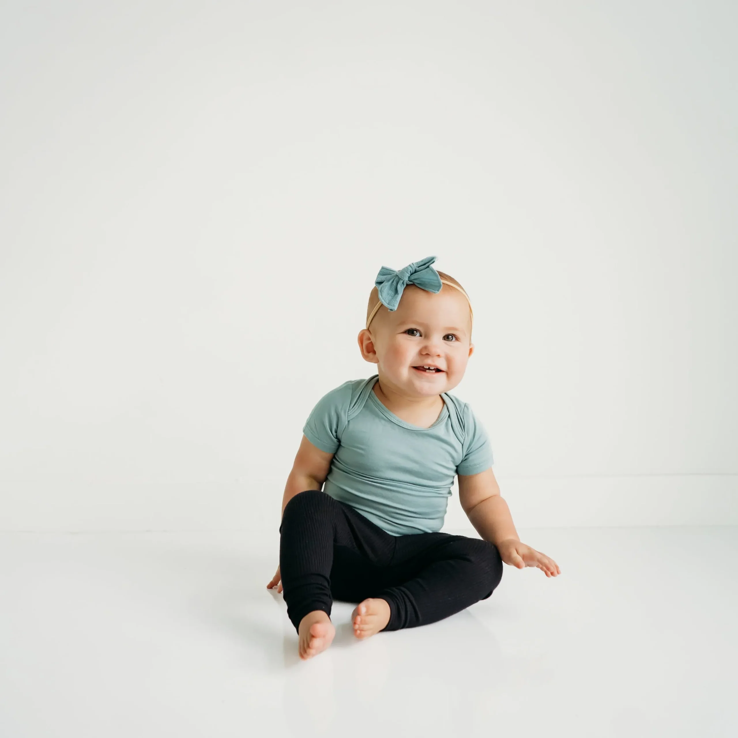 Kyte Baby Ribbed Leggings in Midnight New