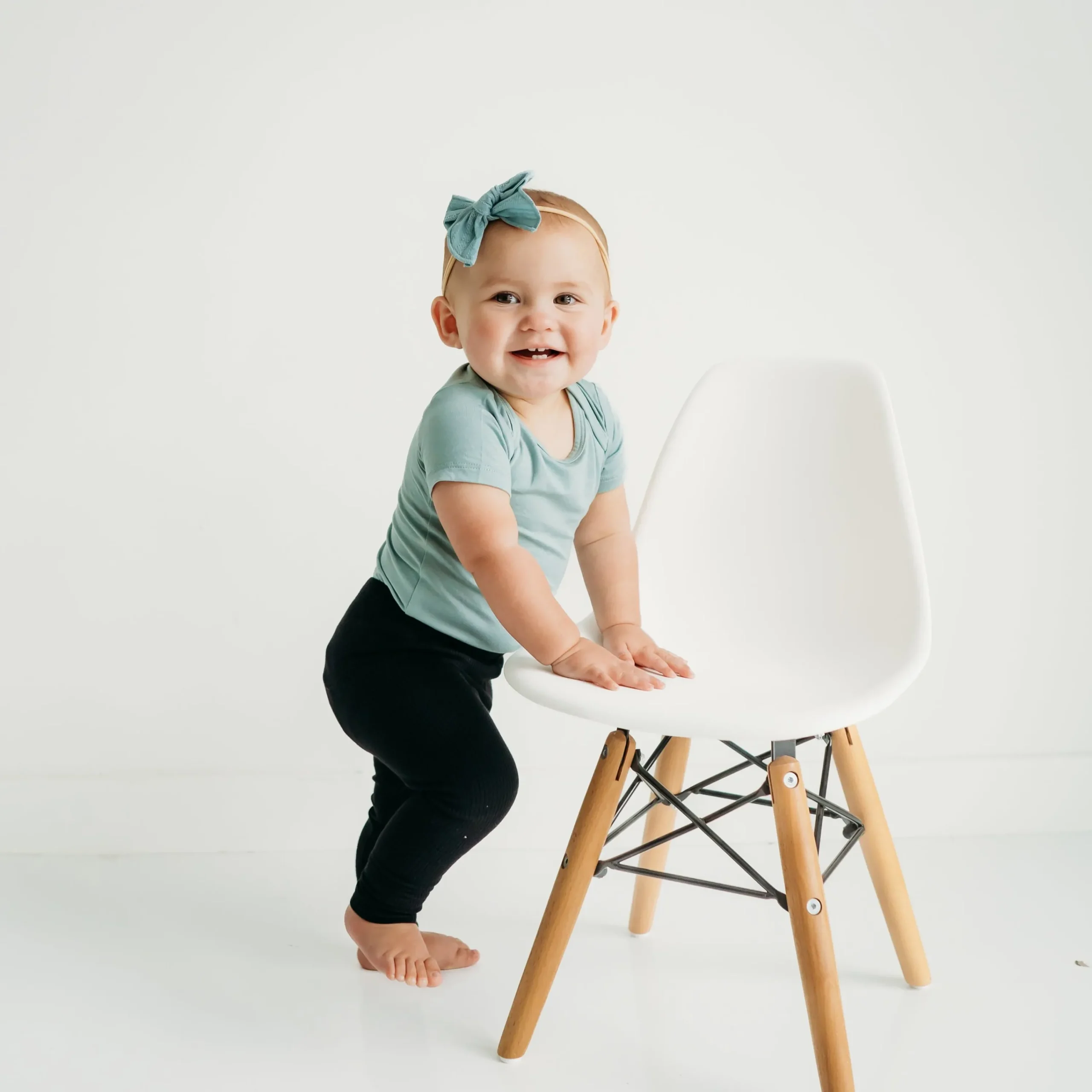Kyte Baby Ribbed Leggings in Midnight New