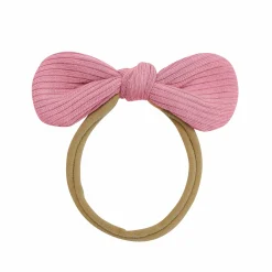 Kyte Baby Ribbed Nylon Bow in Apple Blossom New