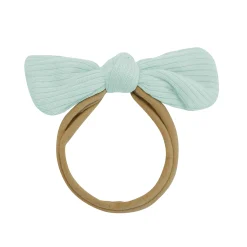 Kyte Baby Ribbed Nylon Bow in Sage Clearance