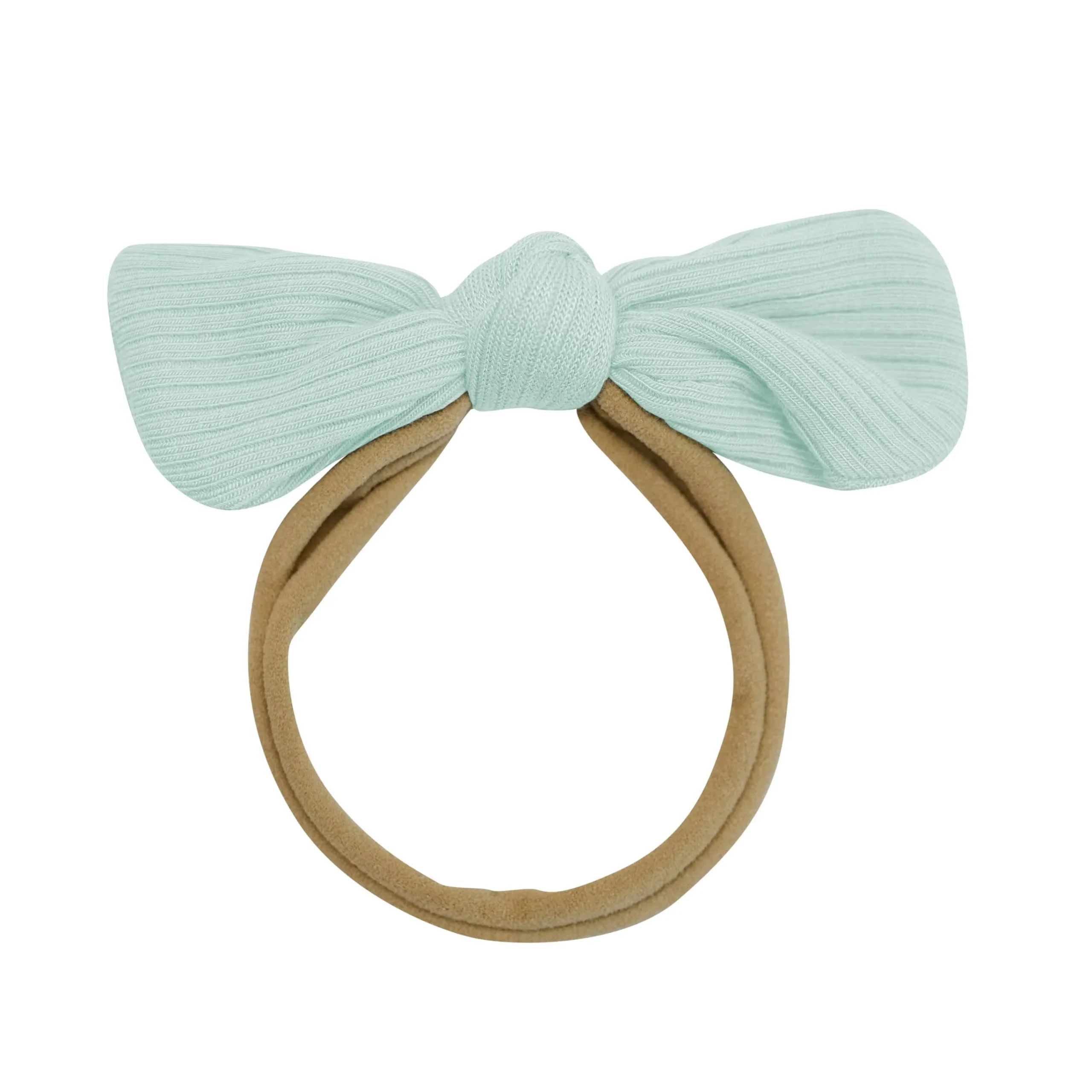 Kyte Baby Ribbed Nylon Bow in Sage Clearance