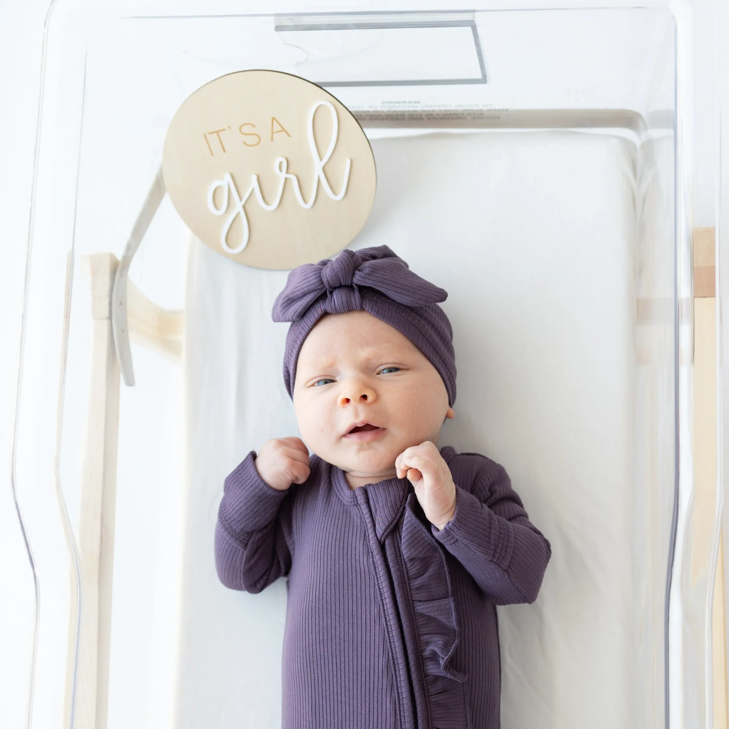 Kyte Baby Ribbed Ruffle Zipper Footie in Currant Online