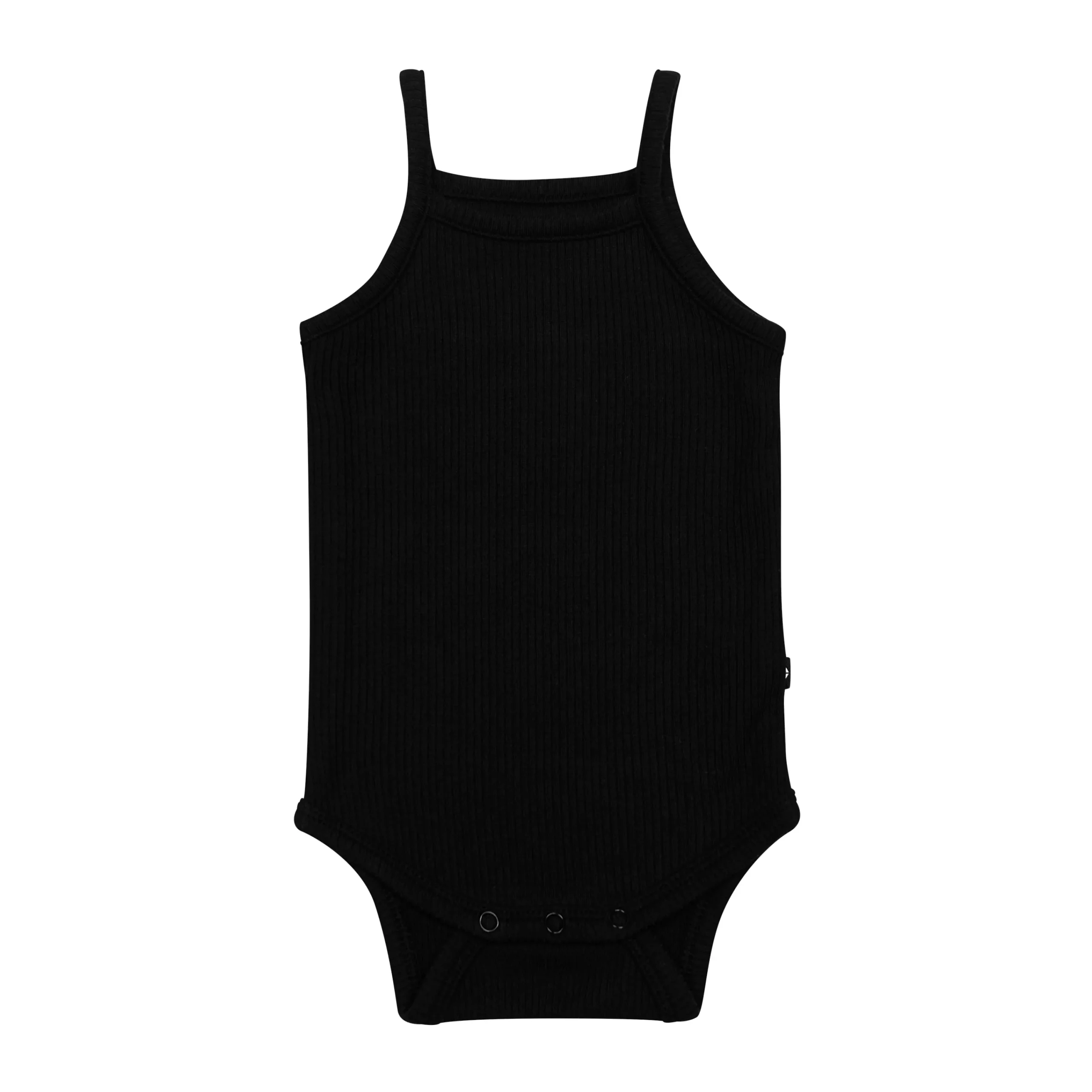 Kyte Baby Ribbed Spaghetti Strap Bodysuit in Midnight New