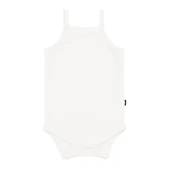 Kyte Baby Ribbed Spaghetti Strap Bodysuit in Cloud