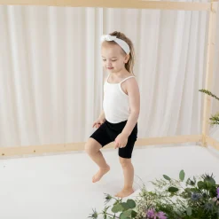 Kyte Baby Ribbed Toddler Biker Shorts in Midnight Clearance