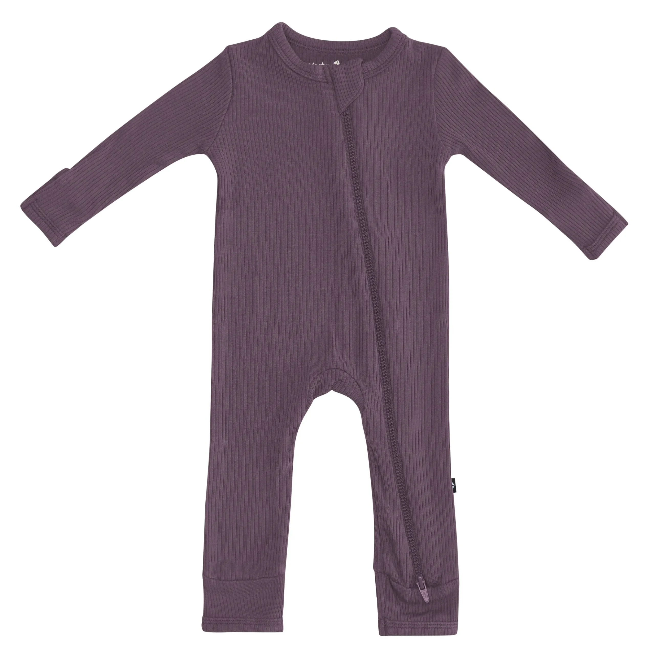 Kyte Baby Ribbed Zipper Romper in Currant Online