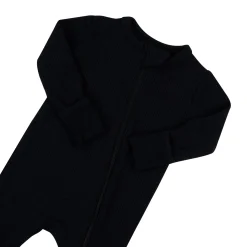 Kyte Baby Ribbed Zipper Romper in Midnight Online