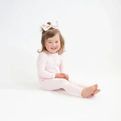Kyte Baby Ribbed Zipper Romper in Sakura Hot