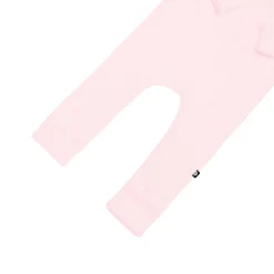 Kyte Baby Ribbed Zipper Romper in Sakura Hot